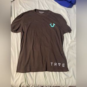 True religion brown shirt size large